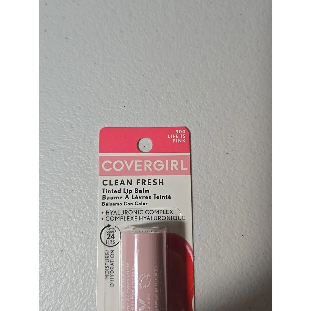 CoverGirl Clean Fresh Tinted Lip Balm Shade 300 Life‎ Is Pink